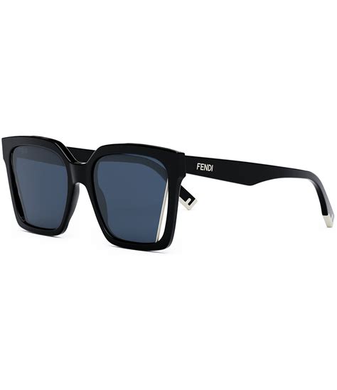 fendi 55mm square sunglasses|Fendi geometric rimless aviator sunglasses.